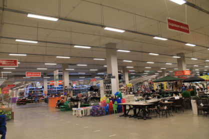 Компания "ИНТЕССО" полностью завершила проект по замене всех систем освещения в гипермаркете строительных и отделочных материалов "Мир ремонта" ХДМ.